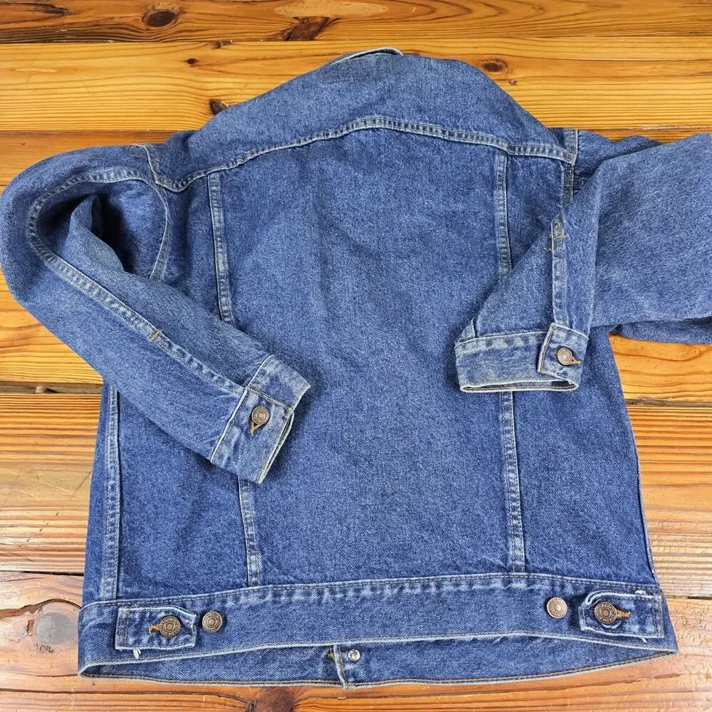 Vtg 70s 80s Levi's Denim Trucker Jacket USA Mens Medium Dark Wash 70507 0218